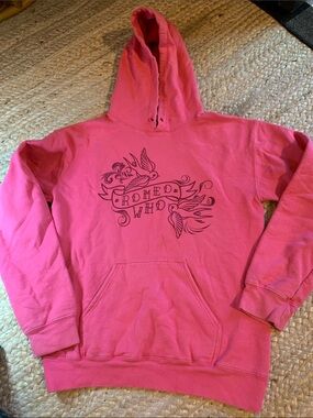 Retro Tattoo Inspired Pink Hoodie Sweatshirt - Romeo Who?
